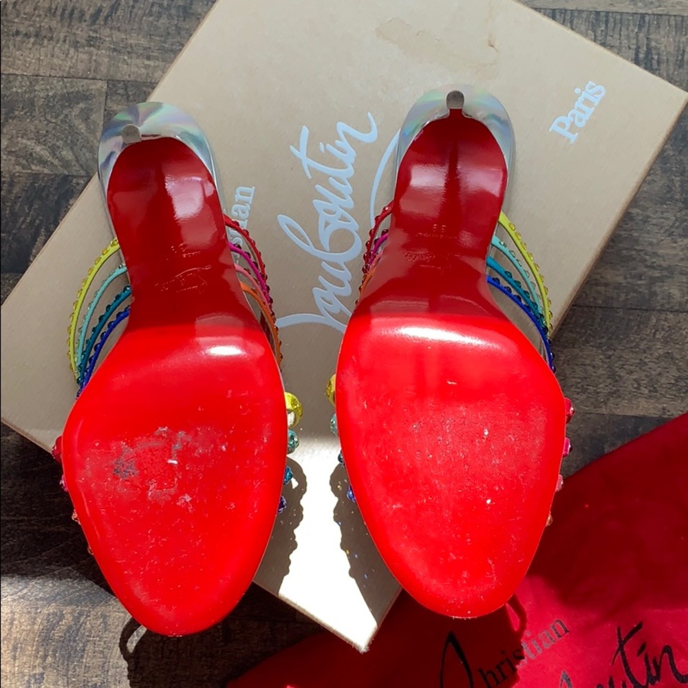 Louboutin Marthastrass 100mm Sandal Heel - Picture 4 of 7